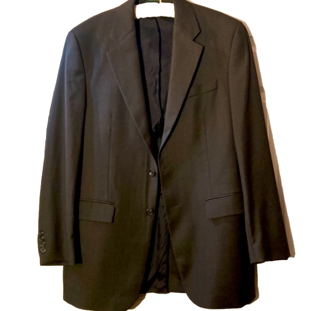 Vintage Ralph Lauren Green Wool Men’s Blazer 2 button Jacket sz 40 L